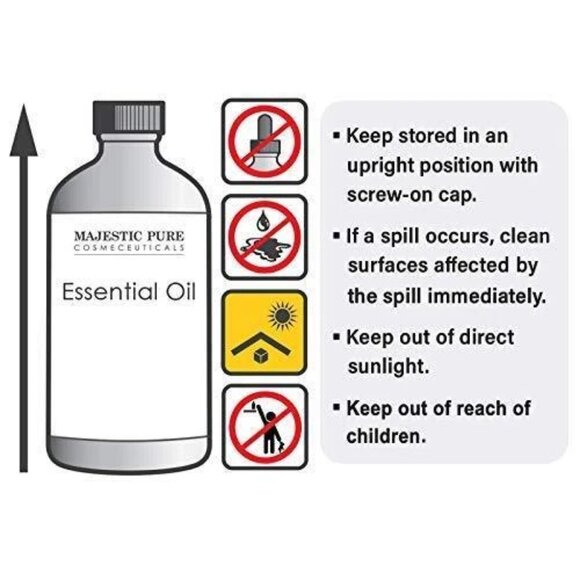 Majestic Pure Peppermint Premium Essential Oil 4 Oz Aromatherapy Yoga Meditation - Picture 6 of 8